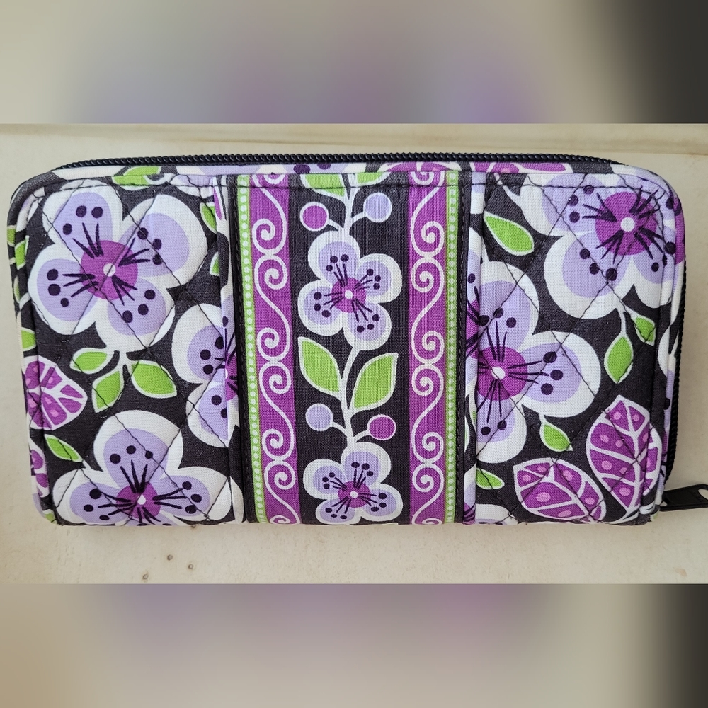 Vera Bradley Purple Flower Wallet